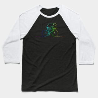 Cycling Rainbow Rider Baseball T-Shirt